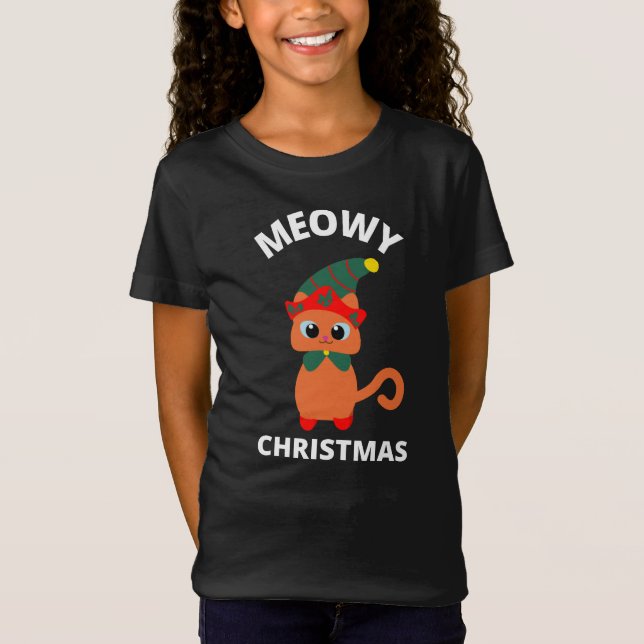 T-Shirt Noël Meowy (Devant)