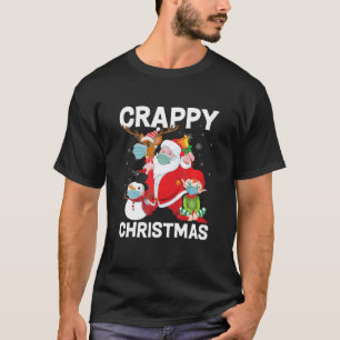 T-shirt Noël Merde Père Noël Et Amis Drôle Garçons Enfants