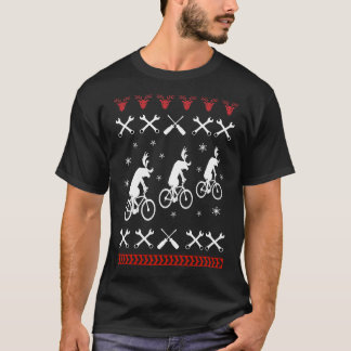 T-shirt Noël moche à vélo