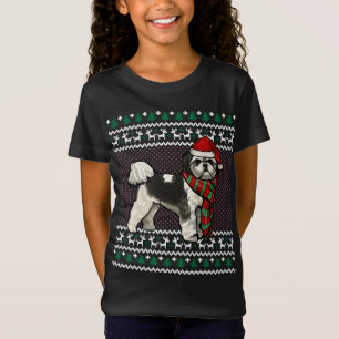 T-Shirt Noël moche Chih Chih Tzu Chien Santa Hat