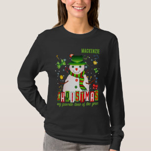 T-shirt Noël Mon temps préféré de l'année avec Snowman