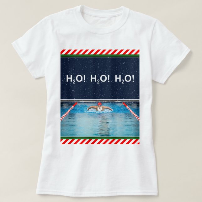 T-shirt Noël Nageur Natation (Design devant)