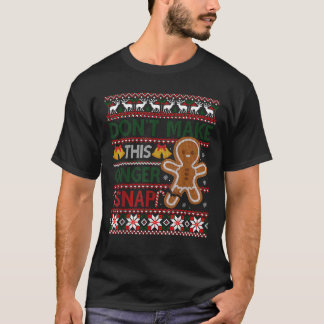 T-shirt Noël ne fait pas de ce gingembre un Noël laid