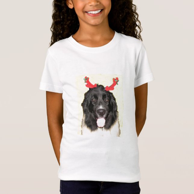 T-Shirt Noël Newfie de FPG - (Devant)