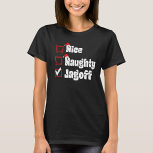 T-shirt Noël Nice Naughty Jagoff Naughty Liste Noël Sa