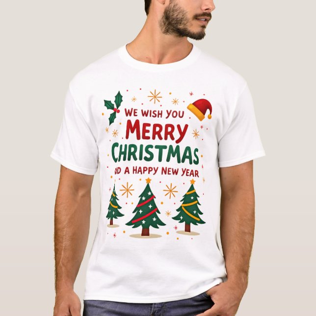 T-shirt Noël Noël Noël Noël Noël  (Devant)