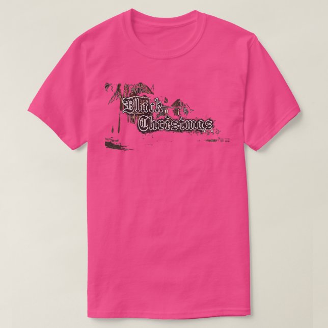 T-shirt Noël noir (Design devant)