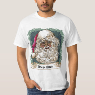 T-shirt Noël noir Père Noël