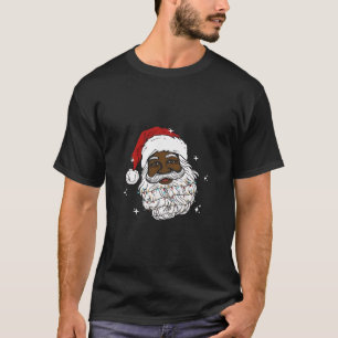 T-shirt Noël noir Père Noël noir Noël Noël Noël Noël Noël