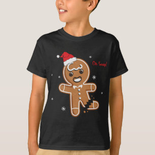 T-shirt Noël Oh Snap Gingerbread Cookie