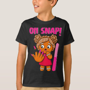 T-shirt Noël Oh Snap Ongle Cassé Drôle Gingerbread Xm