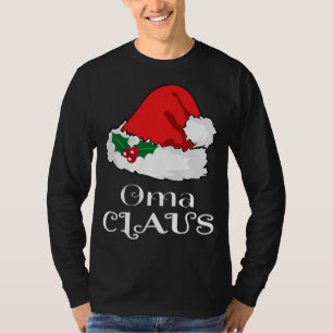 T-shirt Noël Oma Claus Correspondant Pyjama Santa Hat X ma
