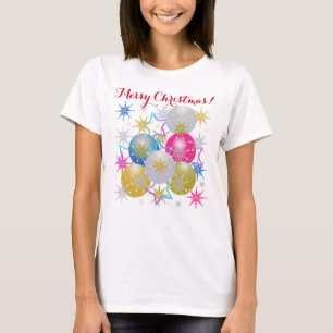 T-shirt Noël Ornements Snowflakes Fête