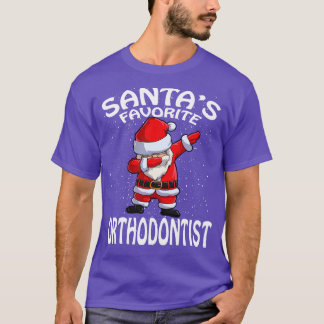 T-shirt Noël orthodontiste favori de Santas