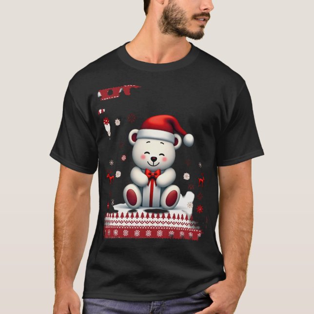 T-shirt Noël Ours Noël (4) (Devant)