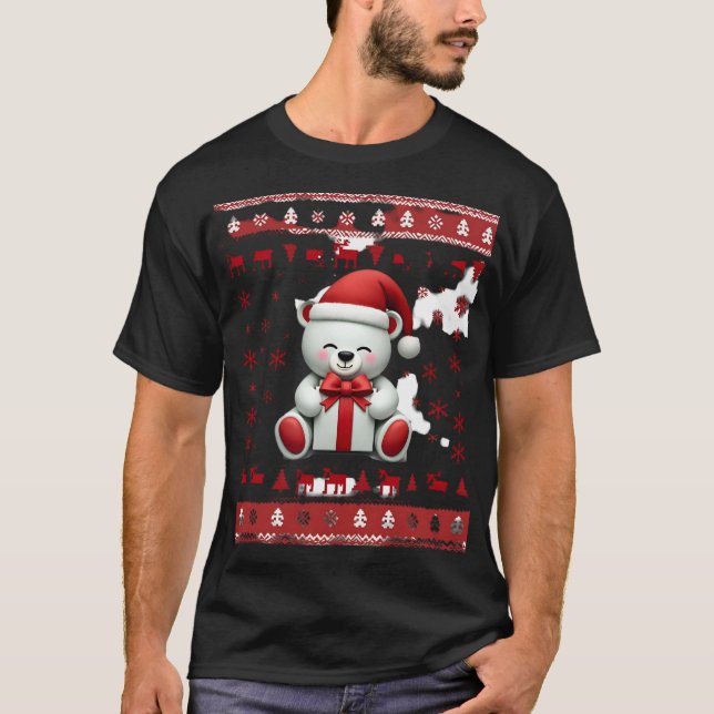 T-shirt Noël Ours Noël (5) (Devant)