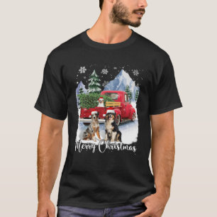 T-shirt Noël Père Noël Berger Australien Camion Rouge Noël