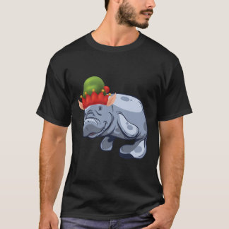 T-shirt Noël Père Noël Elfe Casquette  Vache de mer Manat 