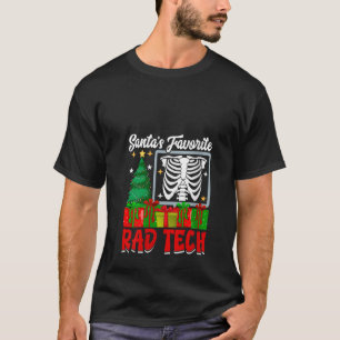 T-shirt Noël Père Noël Favori Rad Tech X ray Xmas Pajam