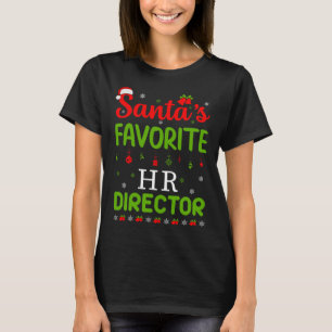 T-shirt Noël Père Noël Favori Réalisateur Hr Mignonne Joye