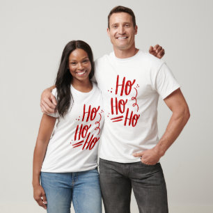 T-shirt Noël Père Noël Ho Ho Ho Ho