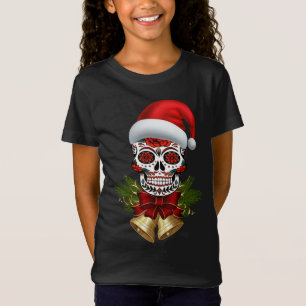T-Shirt Noël Père Noël Jour Du Crâne Sugar Morts