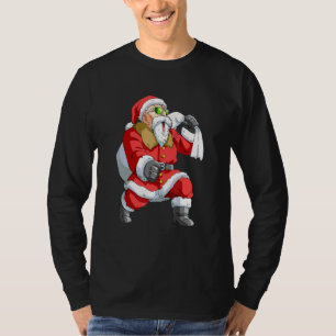 T-shirt Noël Père Noël Karate Funny Garçons Enfants Pyjama