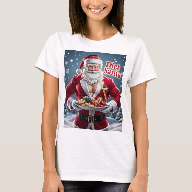 T-shirt Noël Père Noël - Tee de Noël avec plaisir (Devant)