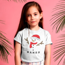 Noël personnalisé Funny Snowman fille enfant