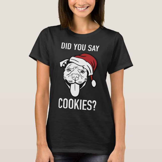 T-shirt Noël Pitbull (Devant)