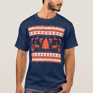 T-shirt Noël plongée sous-marine plongée plongée sous-mari