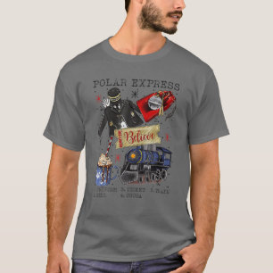 T-shirt Noël Pôle Nord Express Polaire Tous à l'étrang