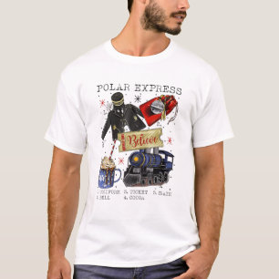 T-shirt Noël Pôle Nord Express Polaire Tous à l'étrang