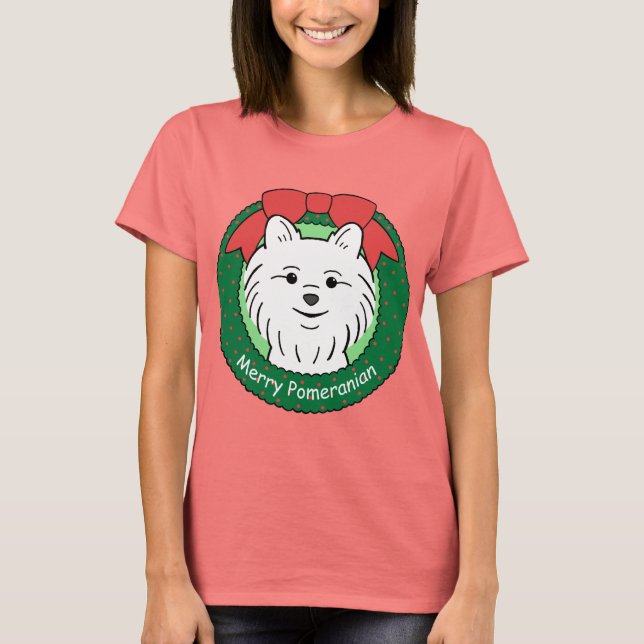 T-shirt Noël Poméran (Devant)