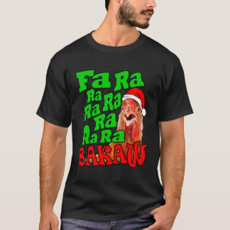 T-shirt Noël Poulet De Noël Fa Ra Ra Ra Vilain Noël