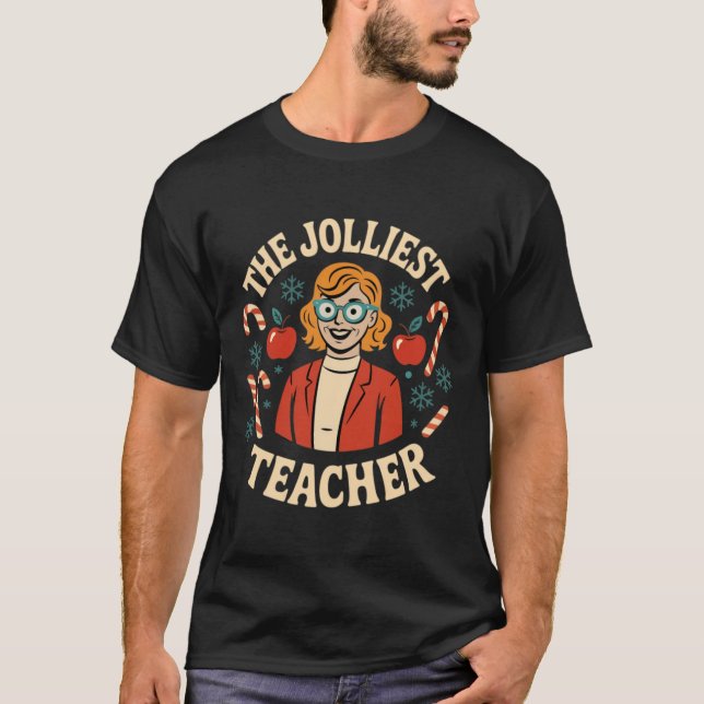 T-shirt Noël Professeur le plus joyeux Amusement Femmes Sa (Devant)