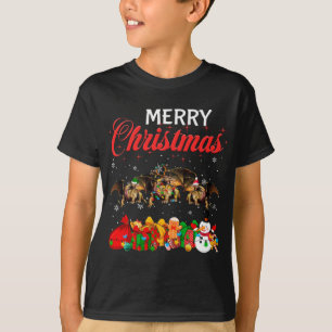 T-shirt Noël Pyjama Dragon Lover Xmas Tree Lights Ani