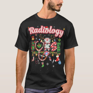 T-shirt Noël Radiologie Infirmière Reindeer Ornement de No