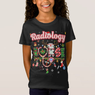 T-Shirt Noël Radiologie Infirmière Reindeer Ornement de No
