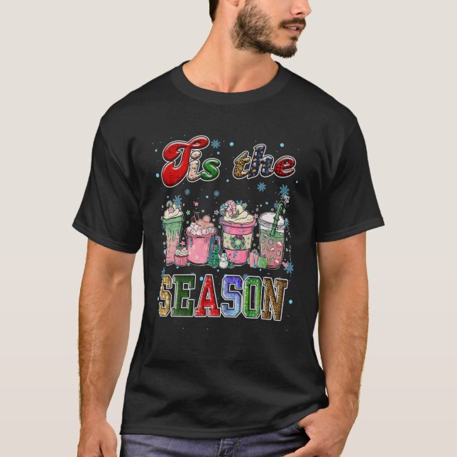 T-shirt Noël Rétro C'Est La Saison Arbre de Noël Coff (Devant)