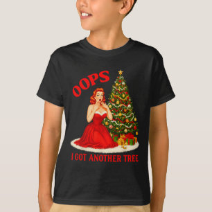 T-shirt Noël Rétro Oups J'ai Encore Un Autre Arbre Drôle d