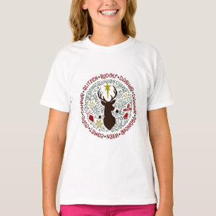 T-shirt Noël Rudolf Reindeer