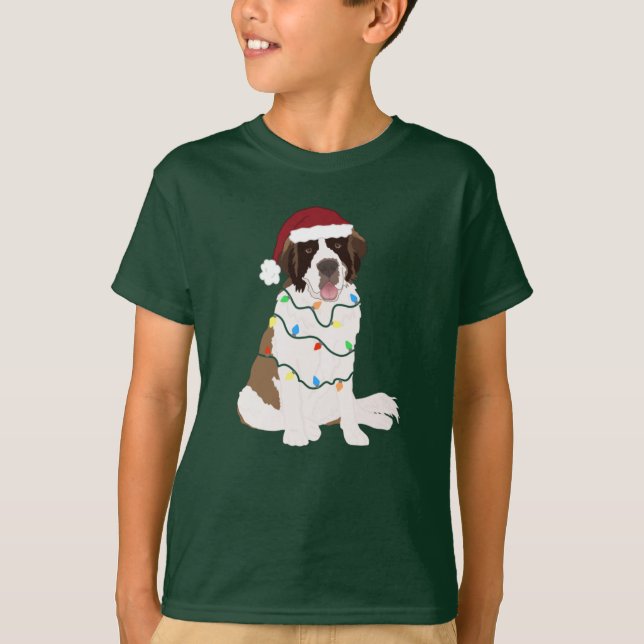 T-shirt Noël Saint Bernard (Devant)