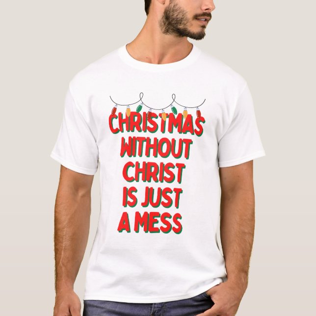 T-shirt Noël sans Christ n'est qu'un échec (Devant)