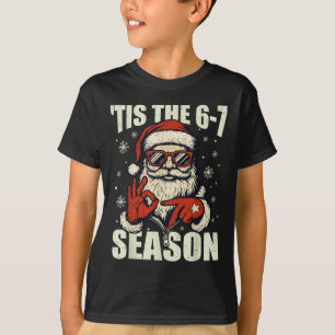 T-shirt Noël Santa C'est La Saison 67 Mème Numéro Six