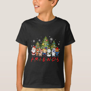 T-shirt Noël Santa Rudolph Snowman Family Xma