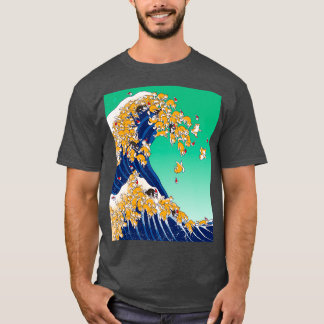T-shirt Noël Shiba Inu dans la grande vague