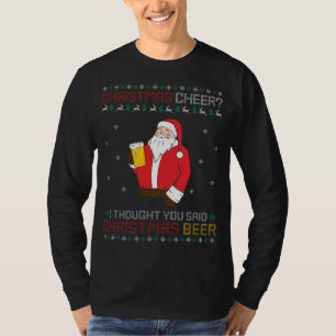 T-shirt Noël Soeur au Père Noël Bière Vilaine Noël