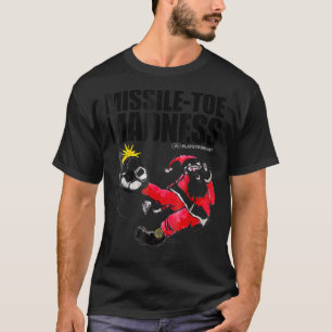 T-shirt Noël Sports de Foot Santa Missile Folie des Orteil