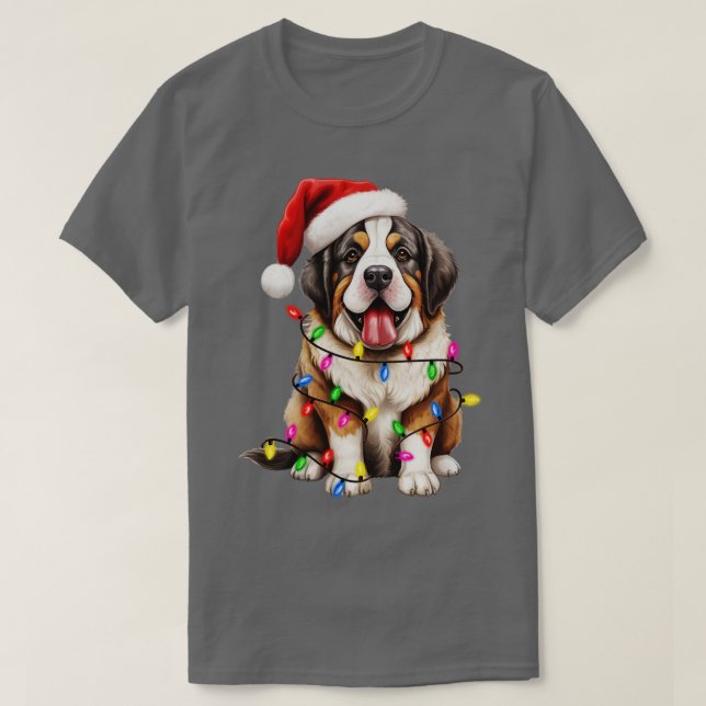 T-shirt Noël St Bernard (Design devant)